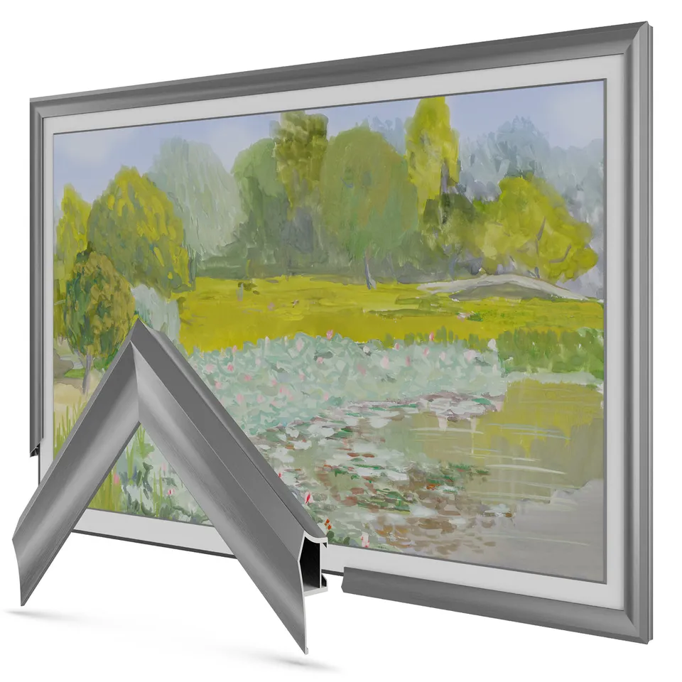 Prismatic Graphite Alloy TV frame — frame view