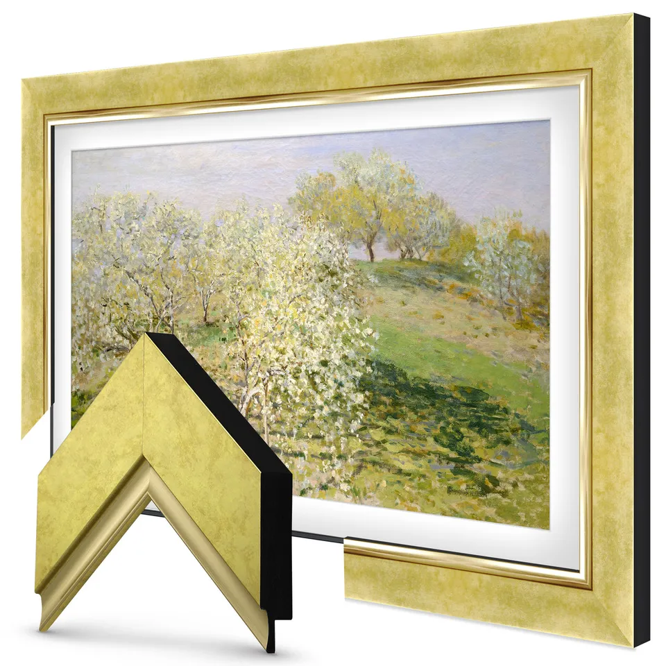 Contemporary Gold Premiere TV frame — frame view