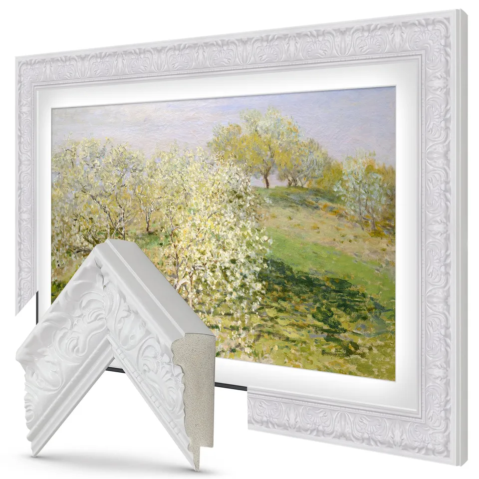 Tuscan Gloss White Premiere TV frame — frame view