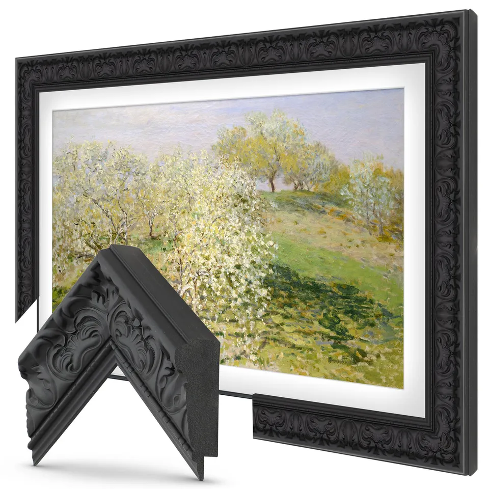 Tuscan Matte Black Premiere TV frame — frame view