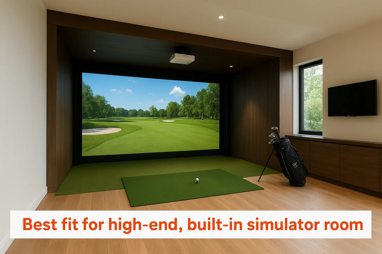 Best fit for high-end, built-in simulator rooms