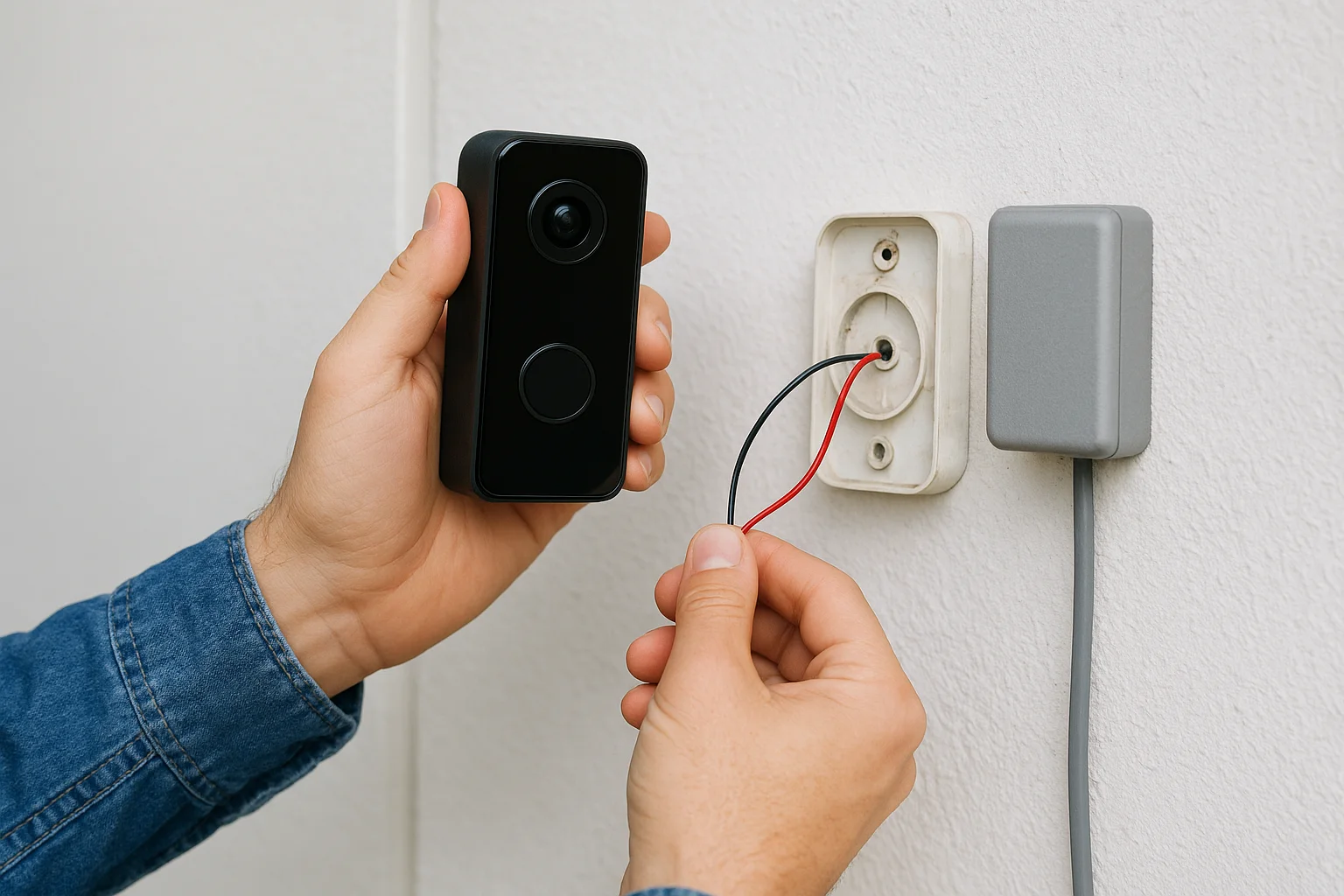 Replacing a wired doorbell