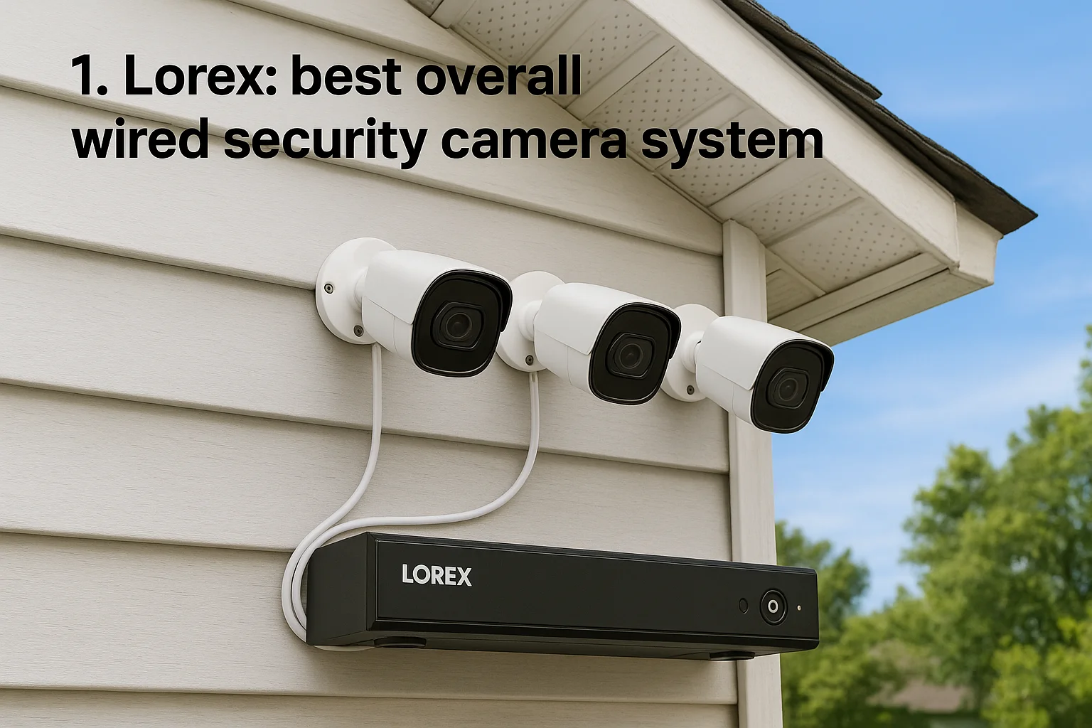 1. Lorex: best overall wired security camera system