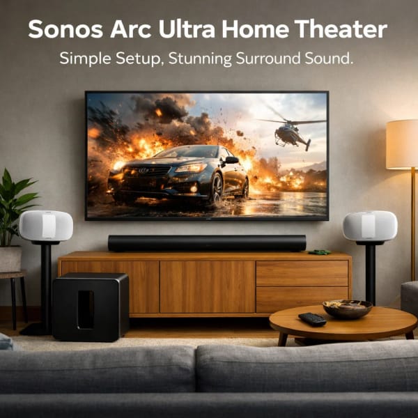 Sonos Arc Ultra Home Theater: Simple Setup, Stunning Surround Sound