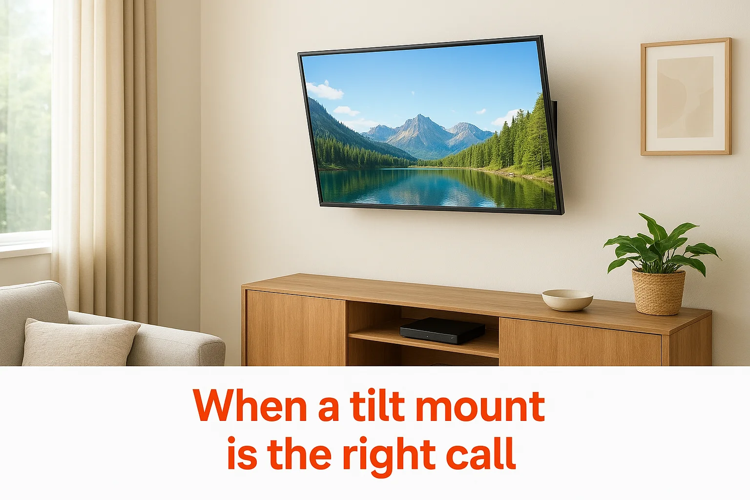 When a tilt mount is the right call