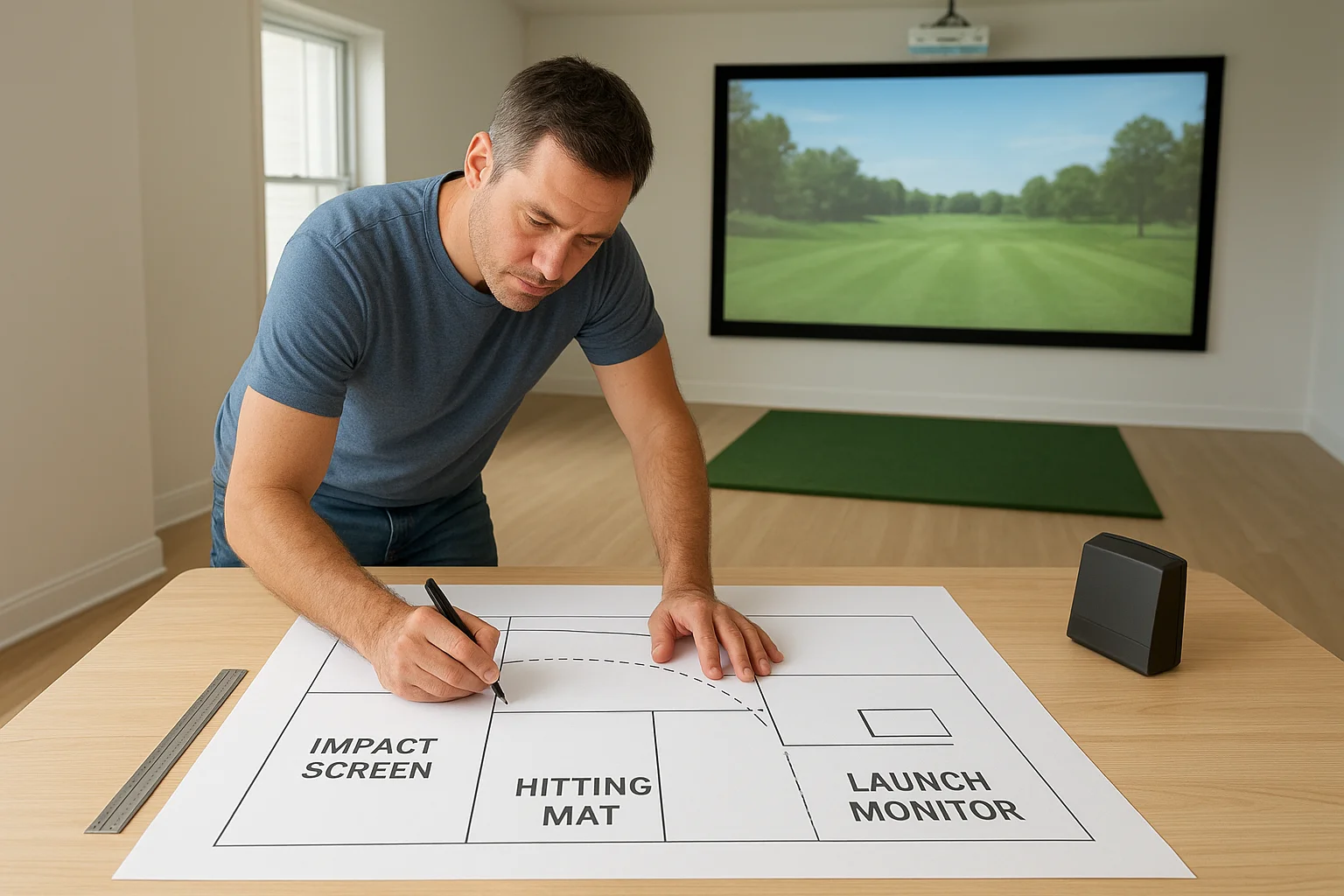 Map your hitting position and swing path