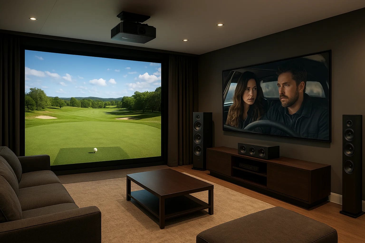 Golf Simulator For Home Theater: Design, AV, Layout Tips
