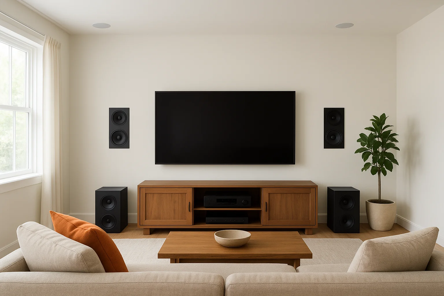 1. Custom whole-home surround sound systems