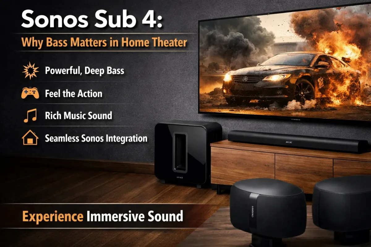 Sonos Sub 4: Why Bass Matters in Home Theater
