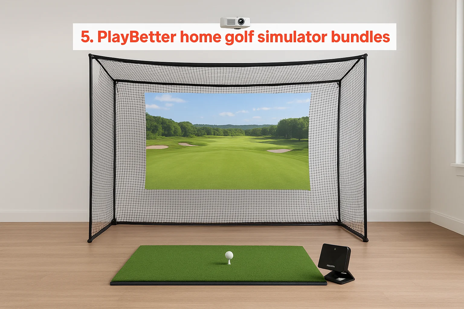 5. PlayBetter home golf simulator bundles