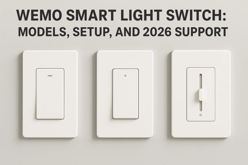 Wemo Smart Light Switch: Models, Setup, And 2026 Support