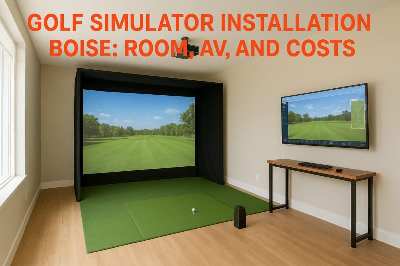 Golf Simulator Installation Boise: Room, AV, And Costs