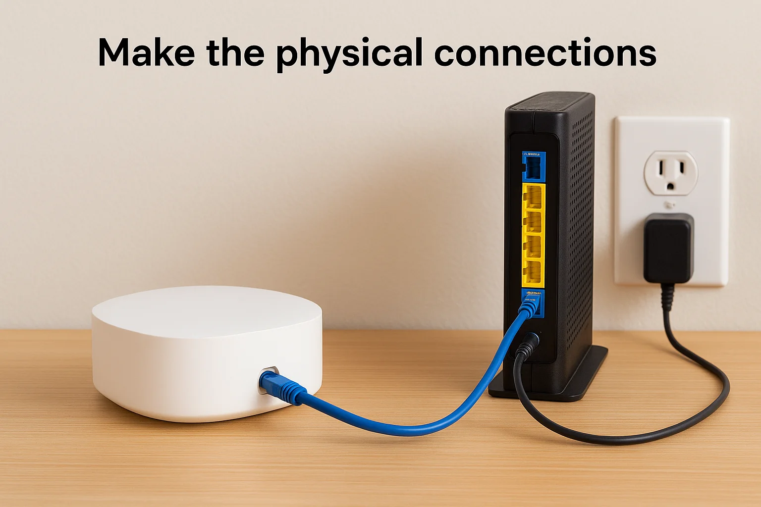Make the physical connections