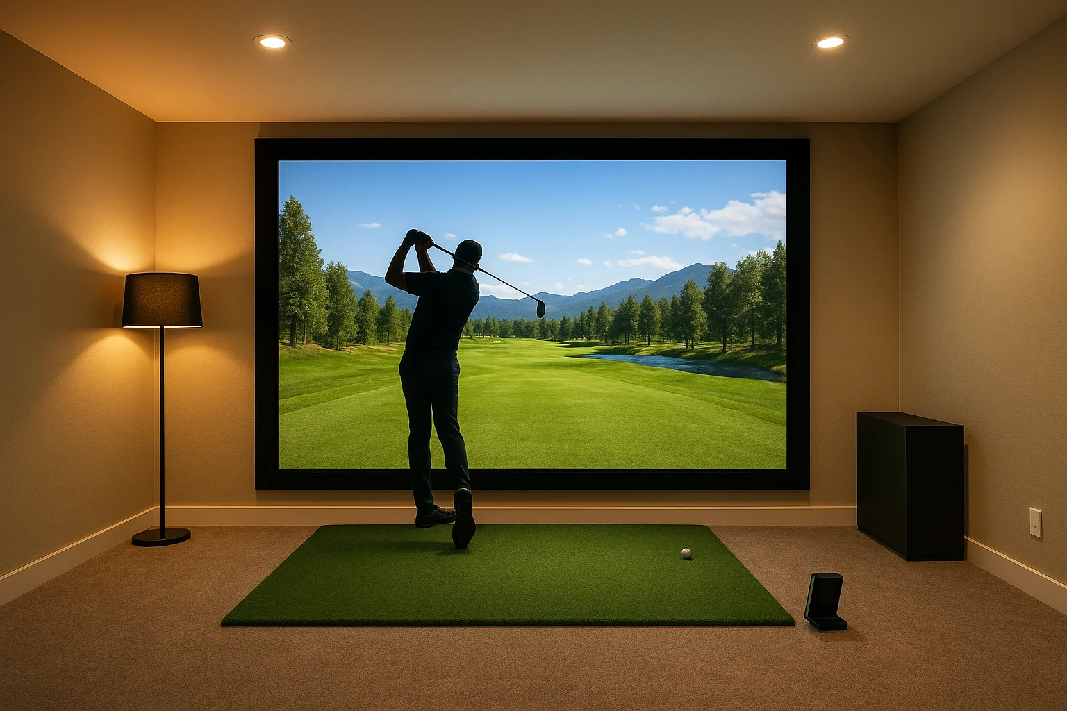 Set the right lighting before the screen goes up