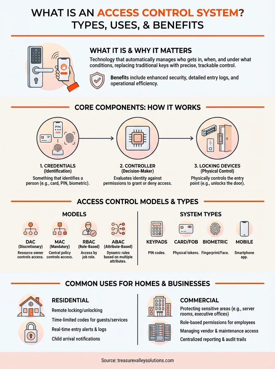 what is access control system infographic