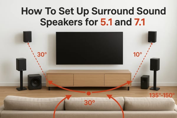 How To Set Up Surround Sound Speakers for 5.1 and 7.1