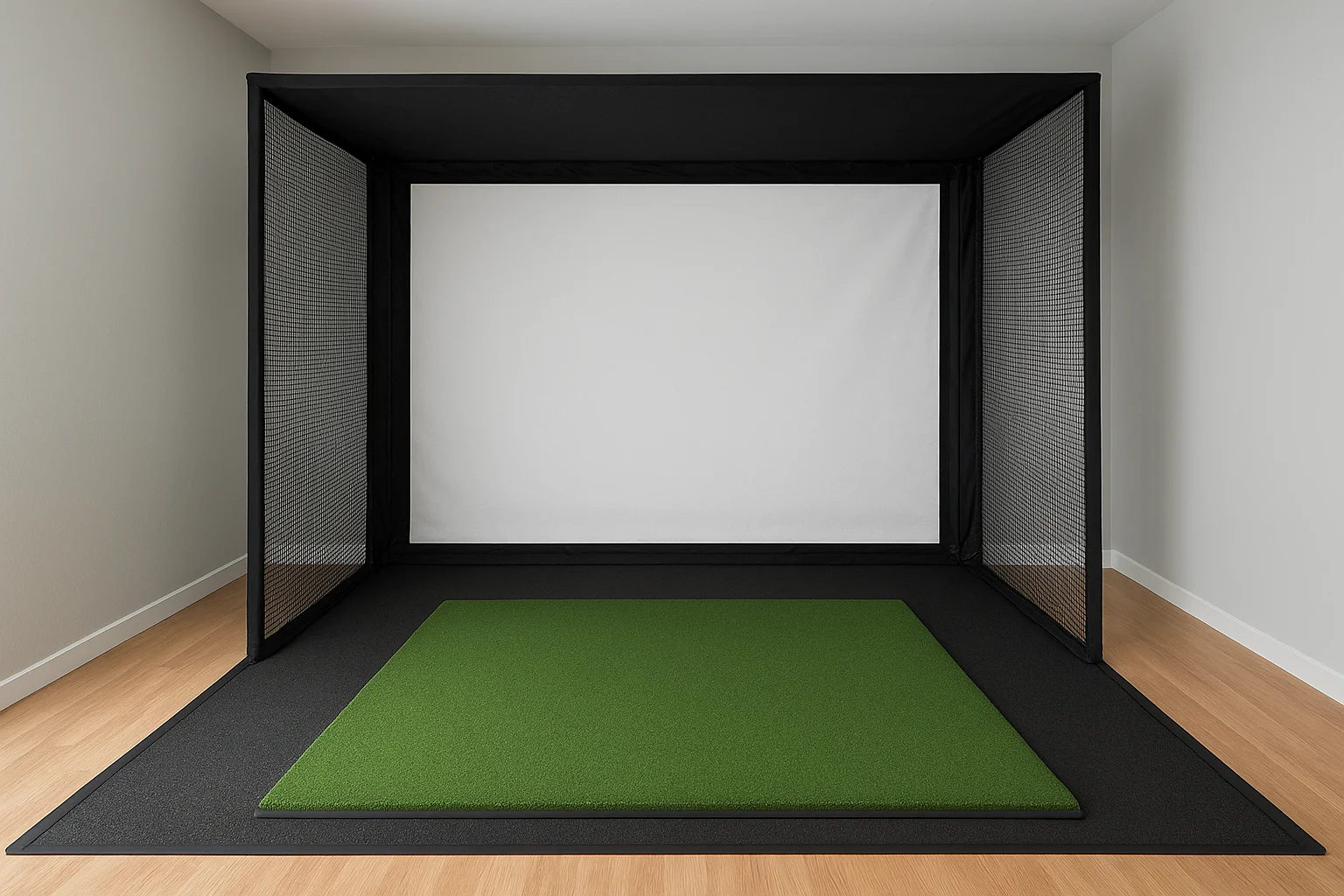 Build the enclosure walls and hitting surface