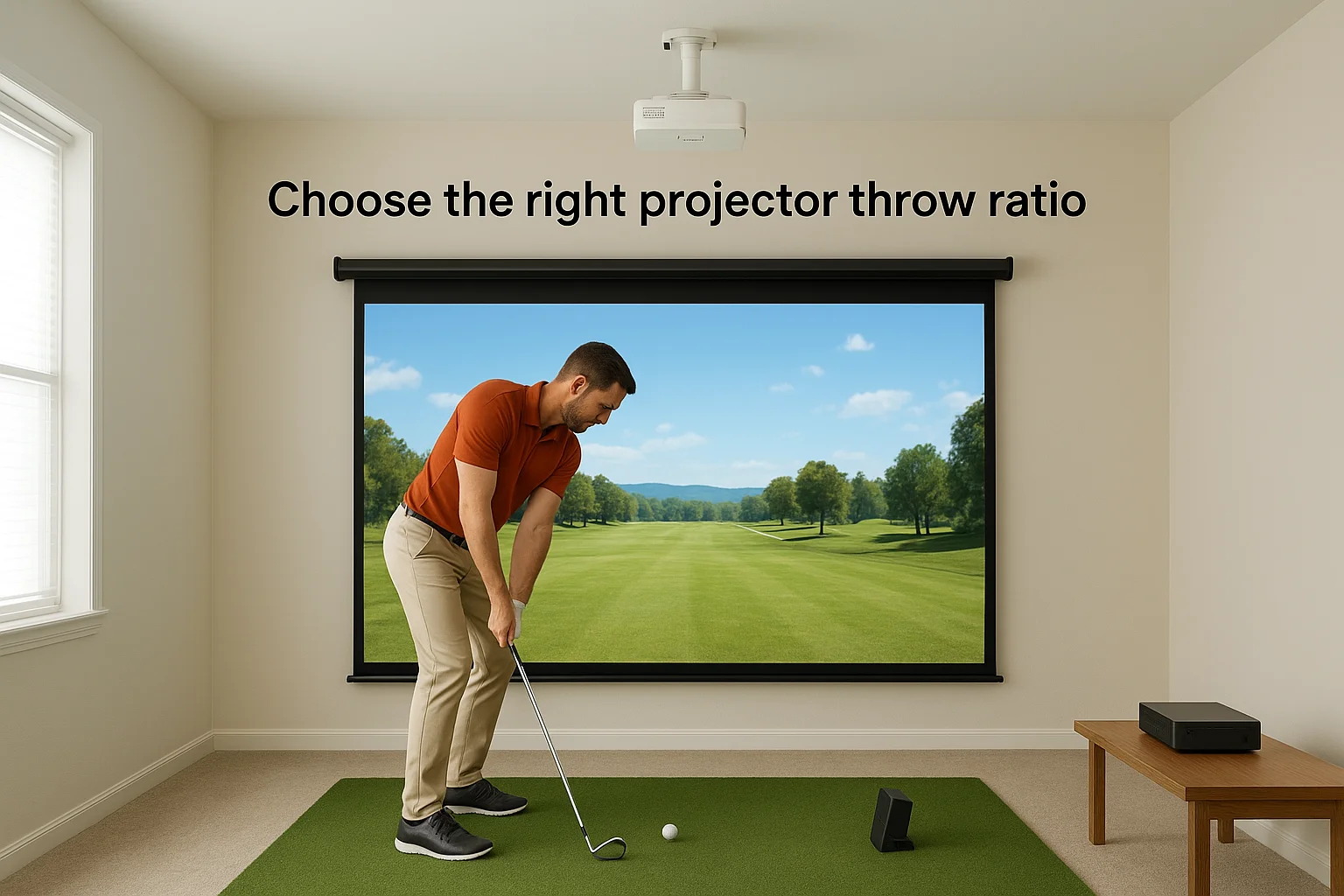 Choose the right projector throw ratio