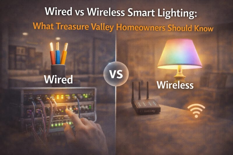 Wired vs Wireless Smart Lighting: What Treasure Valley Homeowners Should Know