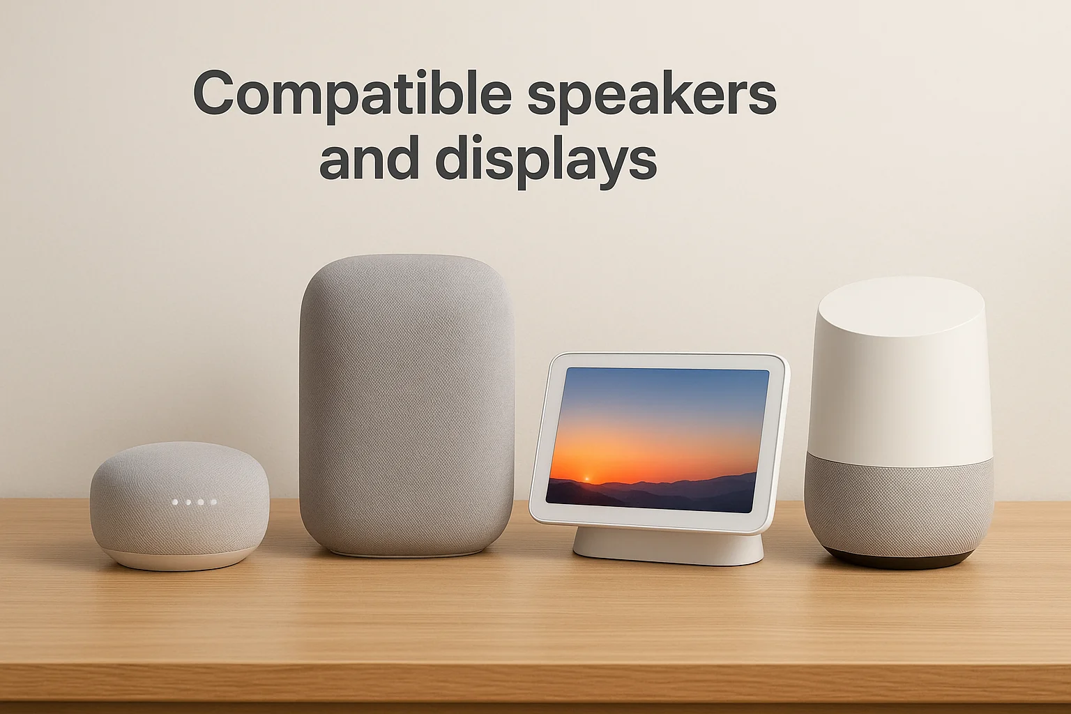 Compatible speakers and displays