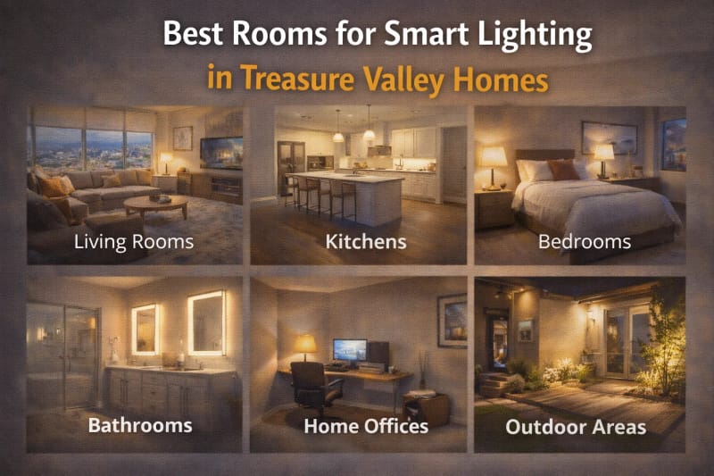 Best Rooms for Smart Lighting in Treasure Valley Homes