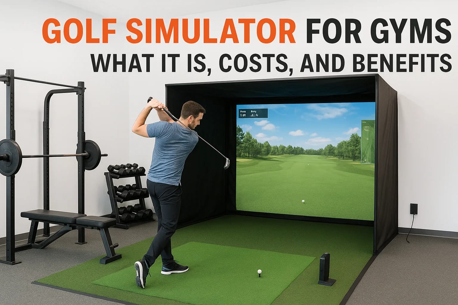Golf Simulator for Gyms: What It Is, Costs, and Benefits