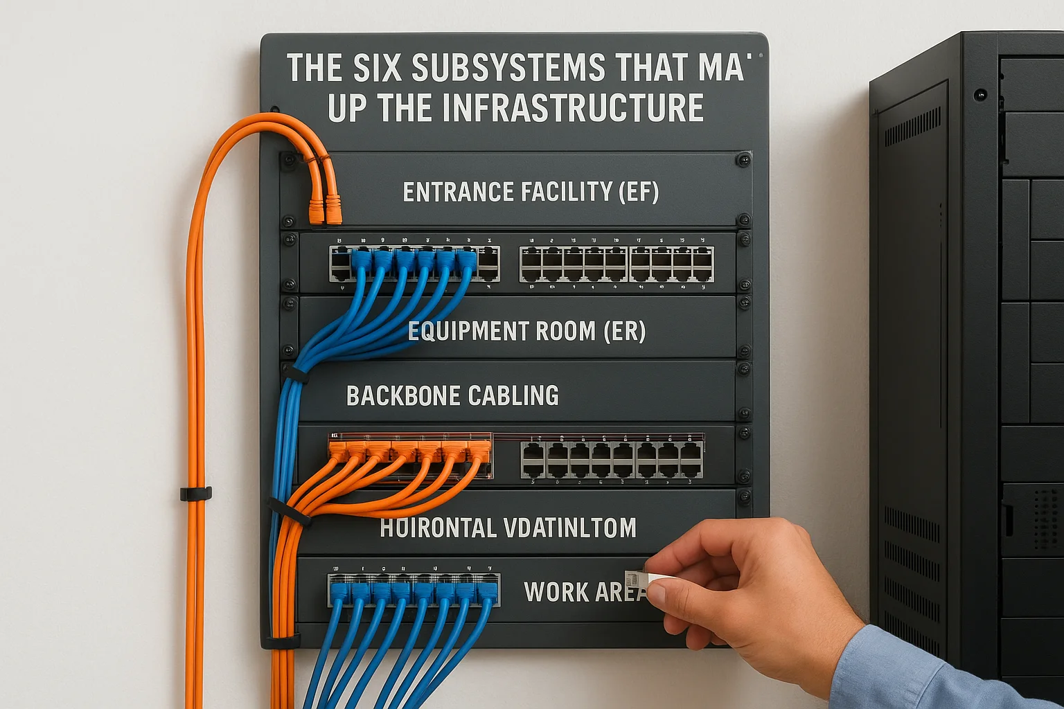 The six subsystems that make up the infrastructure