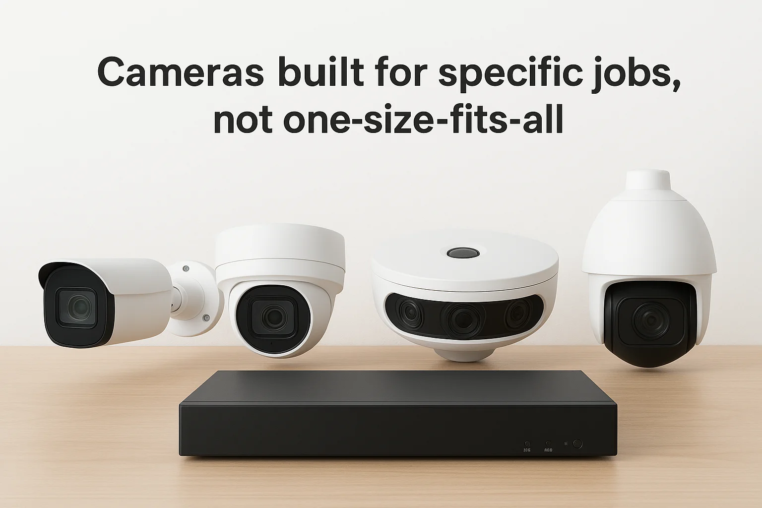 Cameras built for specific jobs, not one-size-fits-all