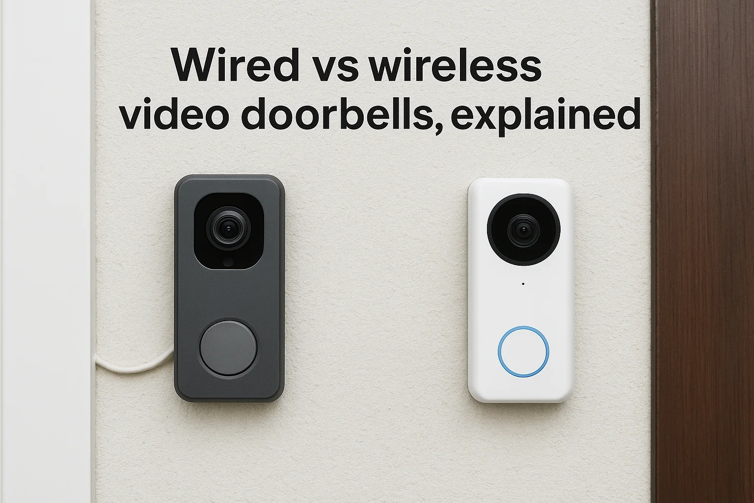 Wired vs wireless video doorbells, explained