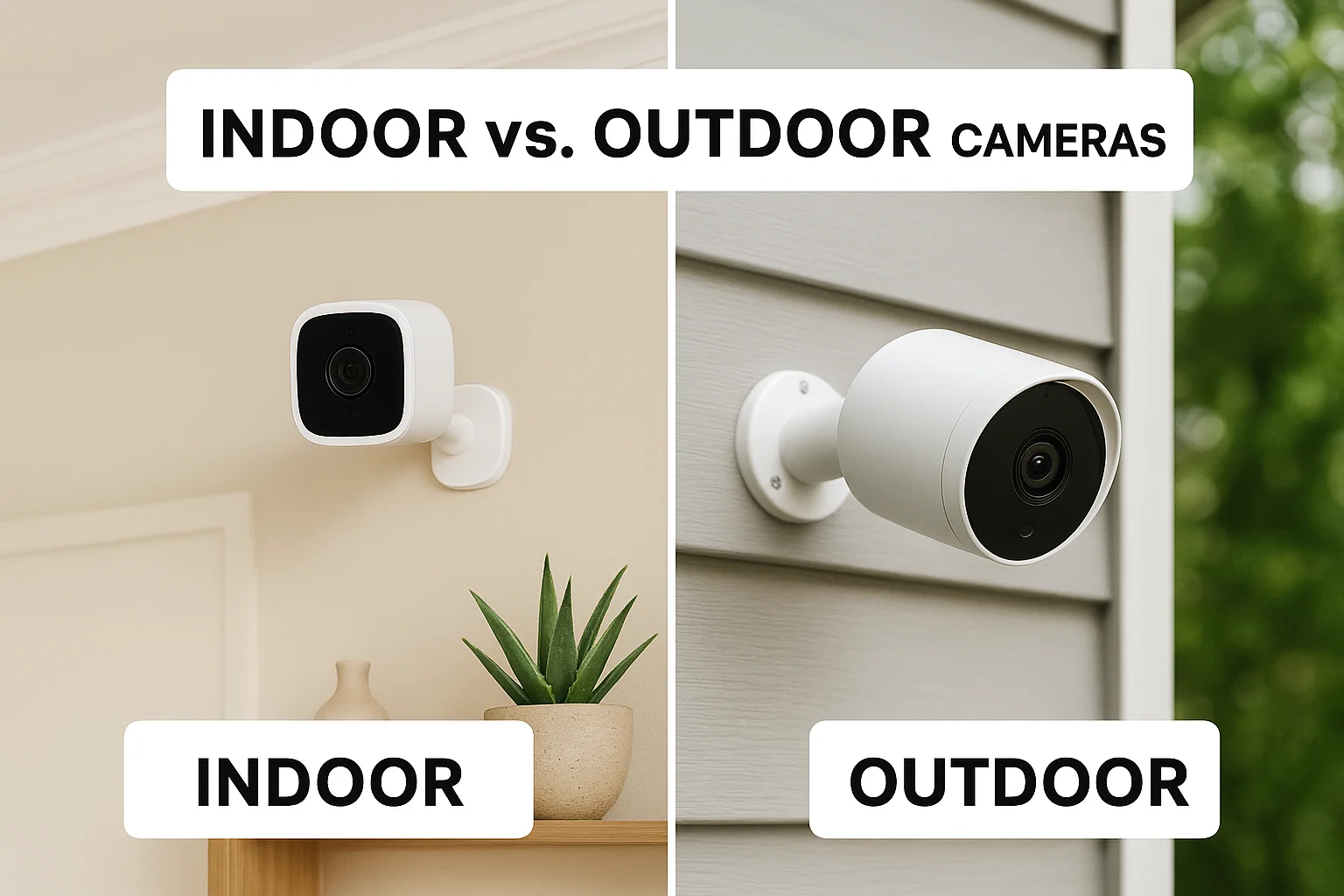 Indoor vs. outdoor cameras