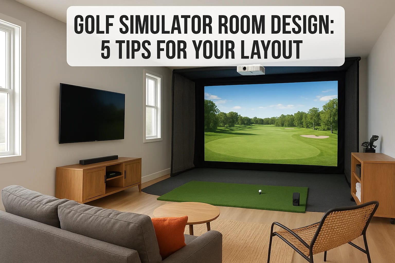 Golf Simulator Room Design: 5 Tips for Your Layout
