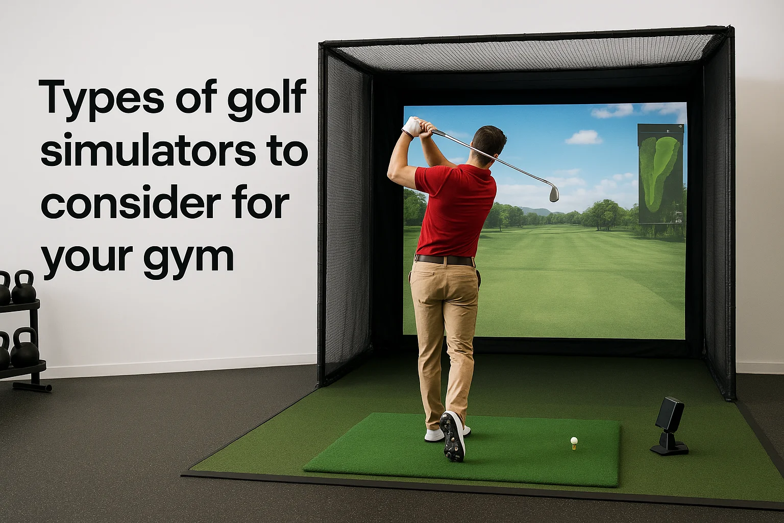 Types of golf simulators to consider for your gym
