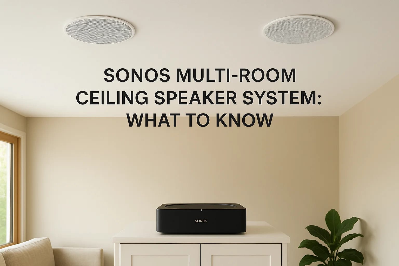 Sonos Multi-Room Ceiling Speaker System: What to Know