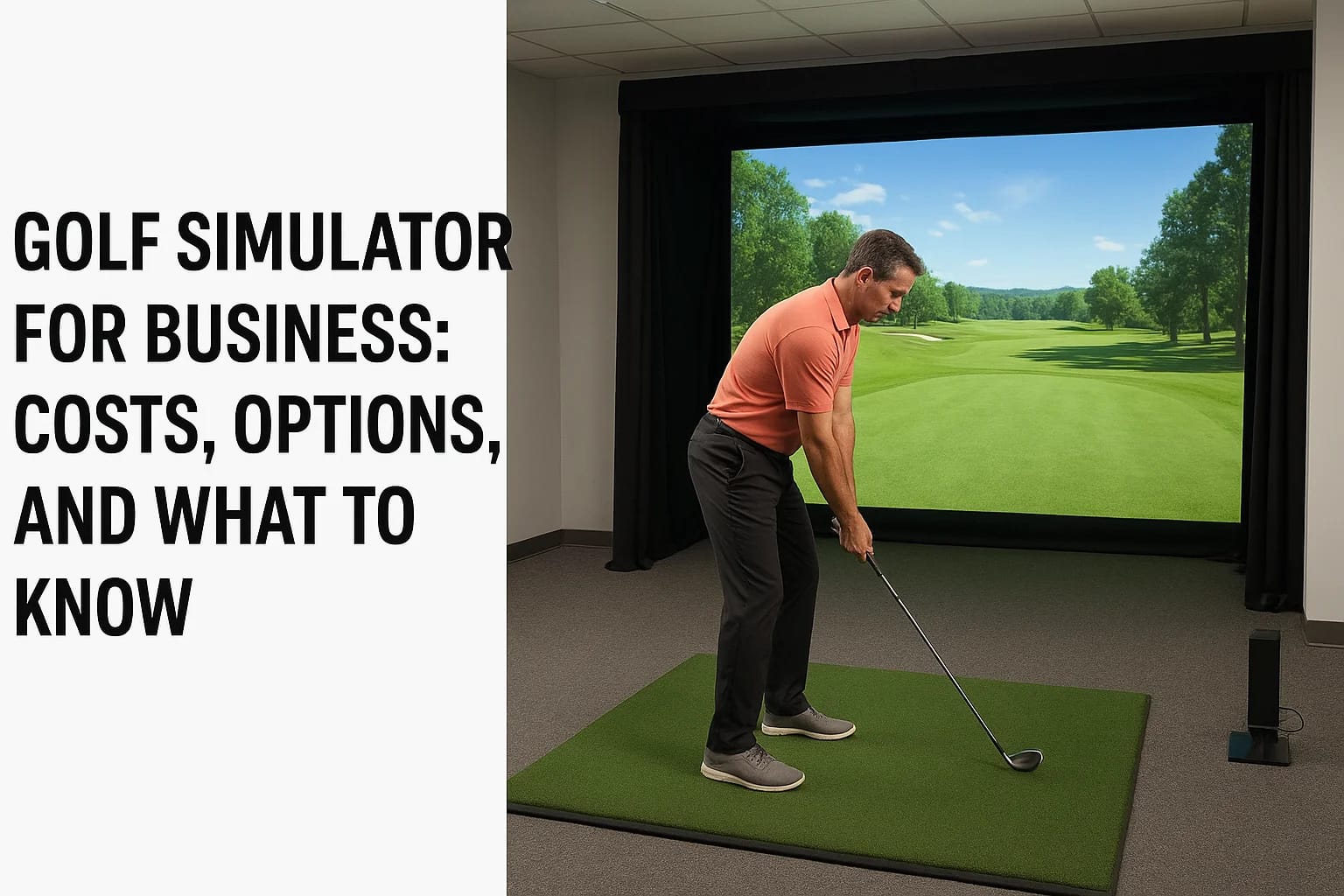 Golf Simulator for Business: Costs, Options, and What to Know