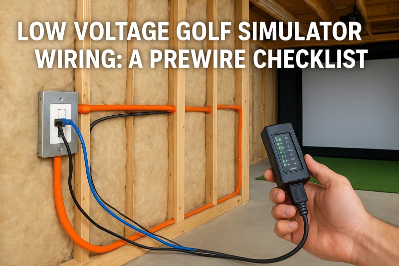 Low Voltage Golf Simulator Wiring: A Prewire Checklist