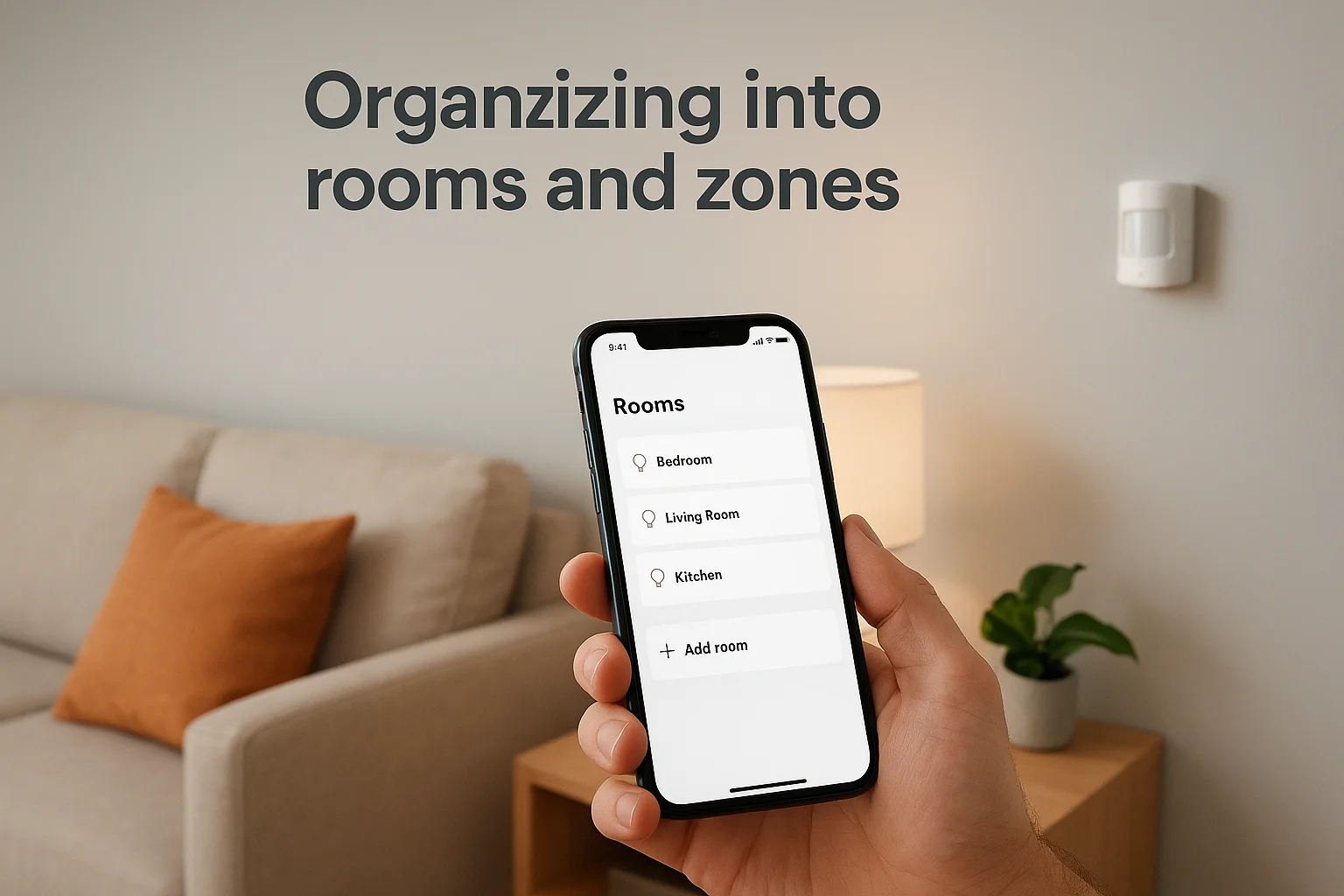 Organizing into rooms and zones