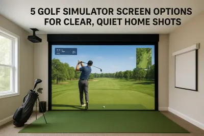 5 Golf Simulator Screen Options for Clear, Quiet Home Shots