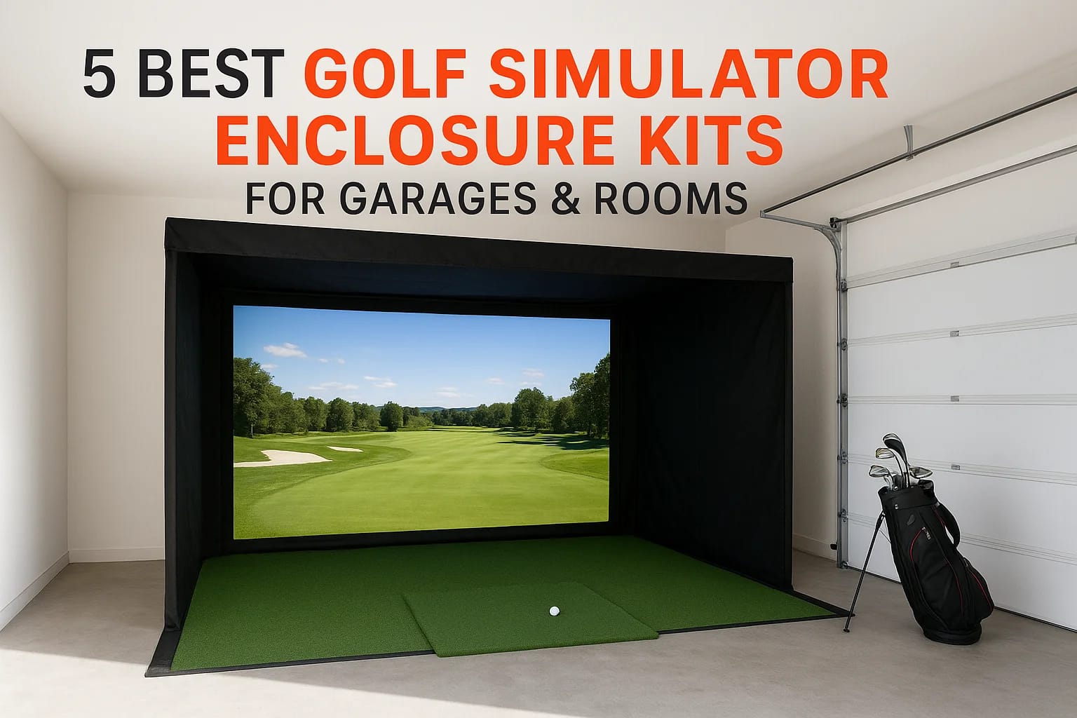 5 Best Golf Simulator Enclosure Kits for Garages & Rooms