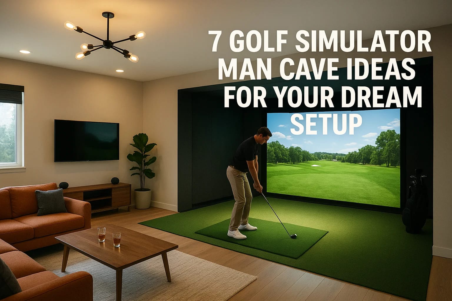 7 Golf Simulator Man Cave Ideas for Your Dream Setup