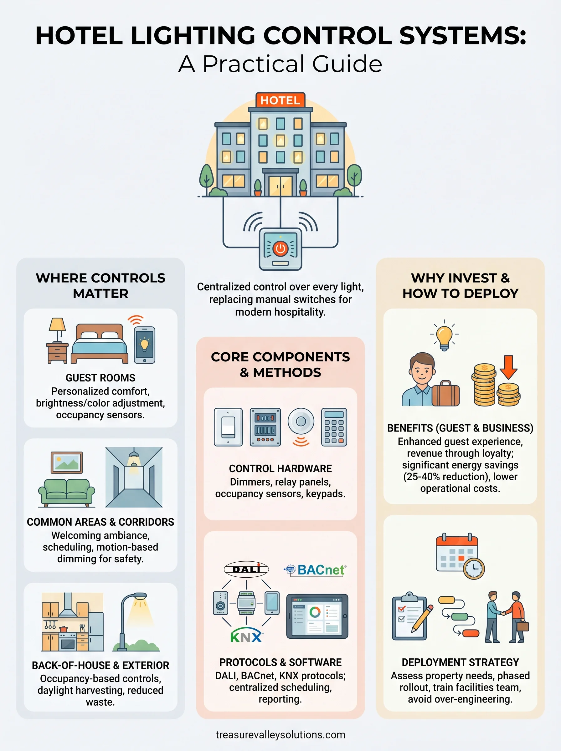 hotel lighting control systems infographic