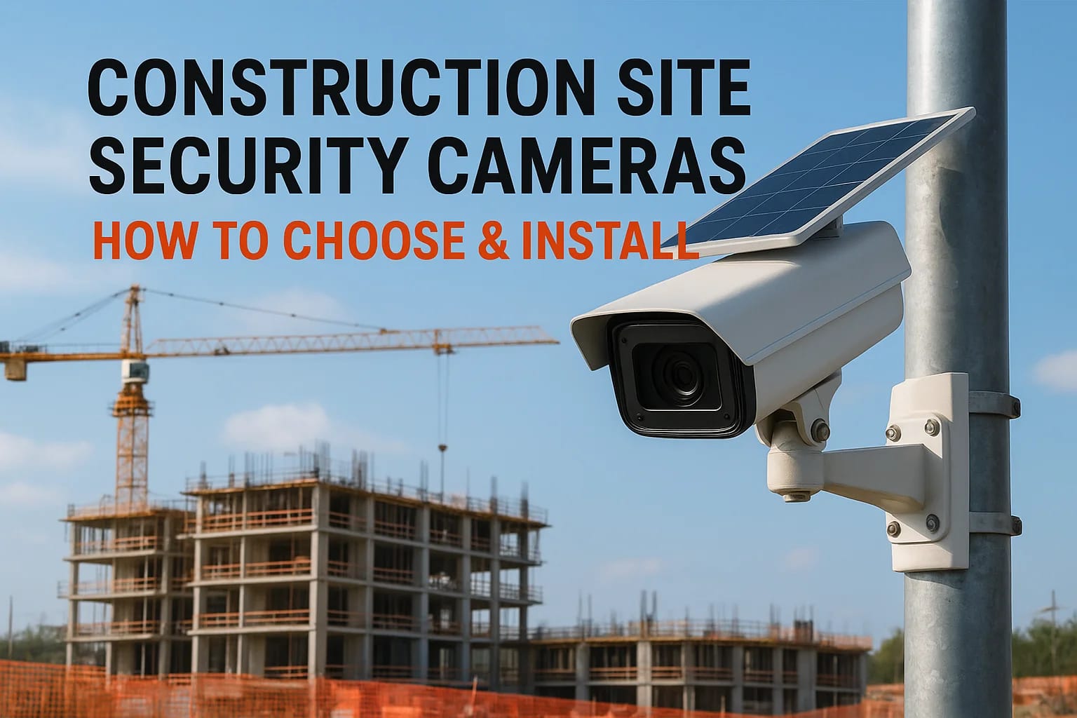 Construction Site Security Cameras: How to Choose & Install