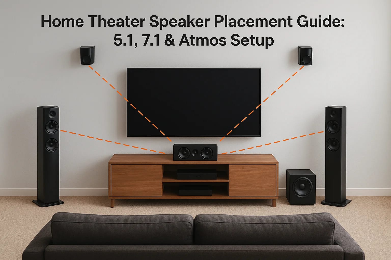 Home Theater Speaker Placement Guide: 5.1, 7.1 & Atmos Setup