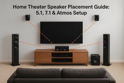 Home Theater Speaker Placement Guide: 5.1, 7.1 & Atmos Setup