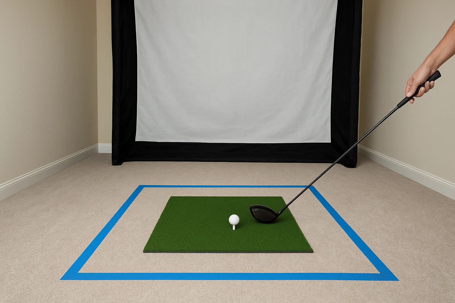 Position the hitting area correctly