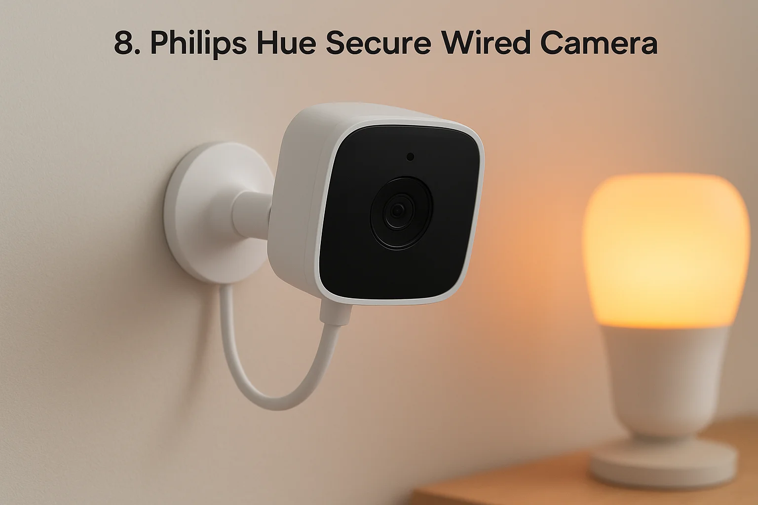 8. Philips Hue Secure Wired Camera
