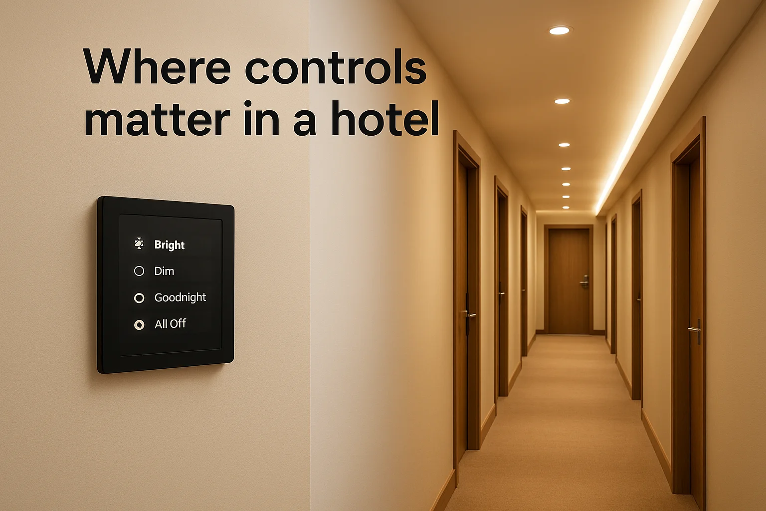 Where controls matter in a hotel