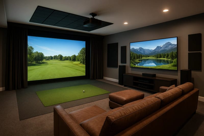 Golf Simulator Home Theater Integration: How To Build It