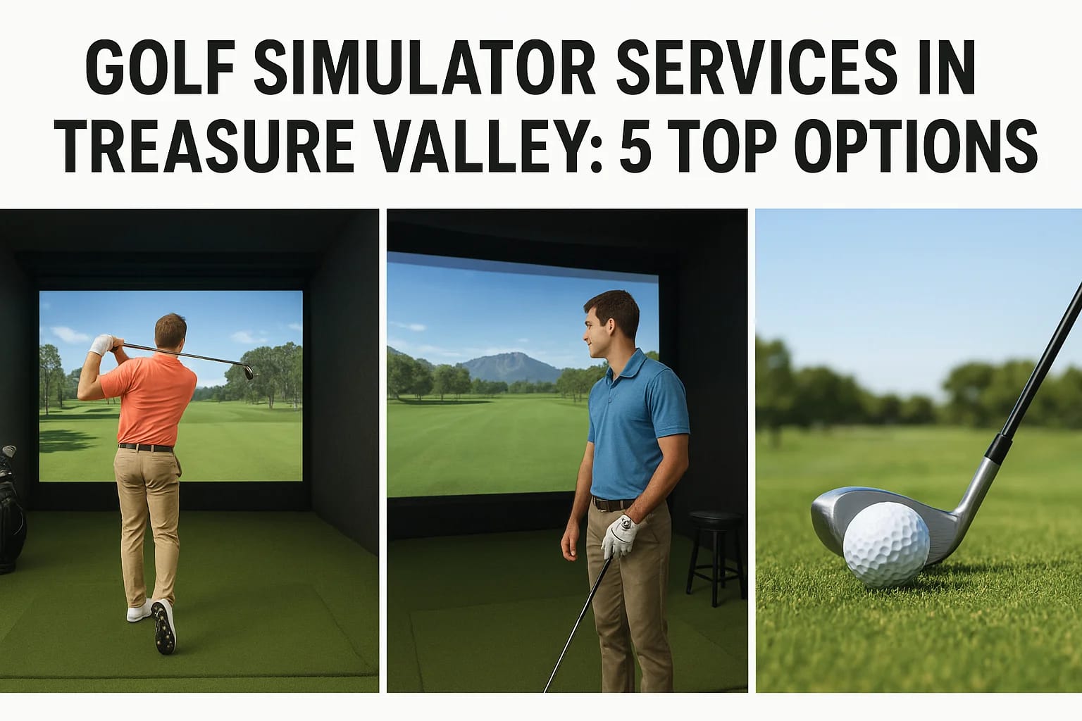 Golf Simulator Services In Treasure Valley: 5 Top Options