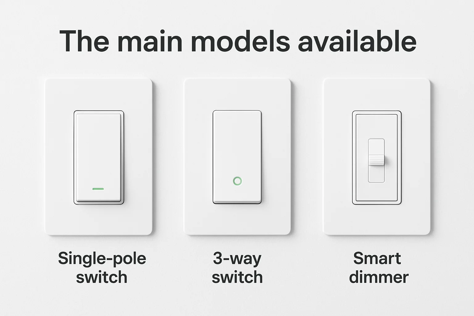 The main models available