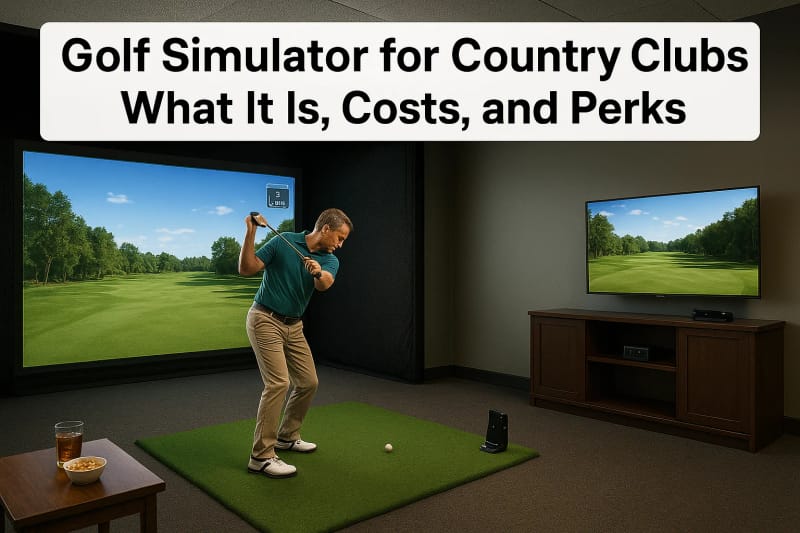 Golf Simulator for Country Clubs: What It Is, Costs, and Perks